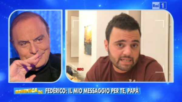 Federico al papà Bruno Vespa: "non sei mai a casa e non ti dico bravo"