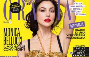 Monica Bellucci su Grazia: Natale con Vincent Cassel e le figlie