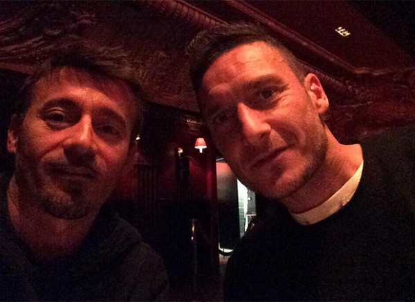 Max Biaggi a cena col Capitano Francesco Totti